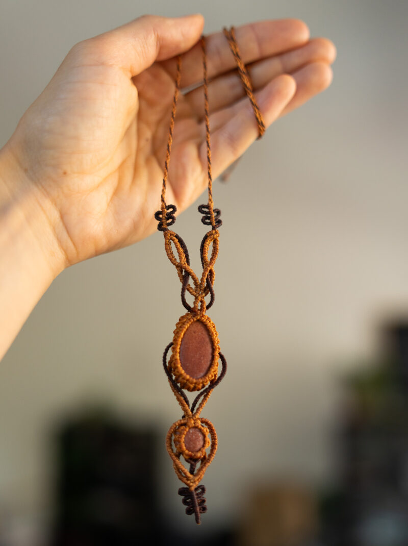 Náhrdelník Dva se španělským oblázkem