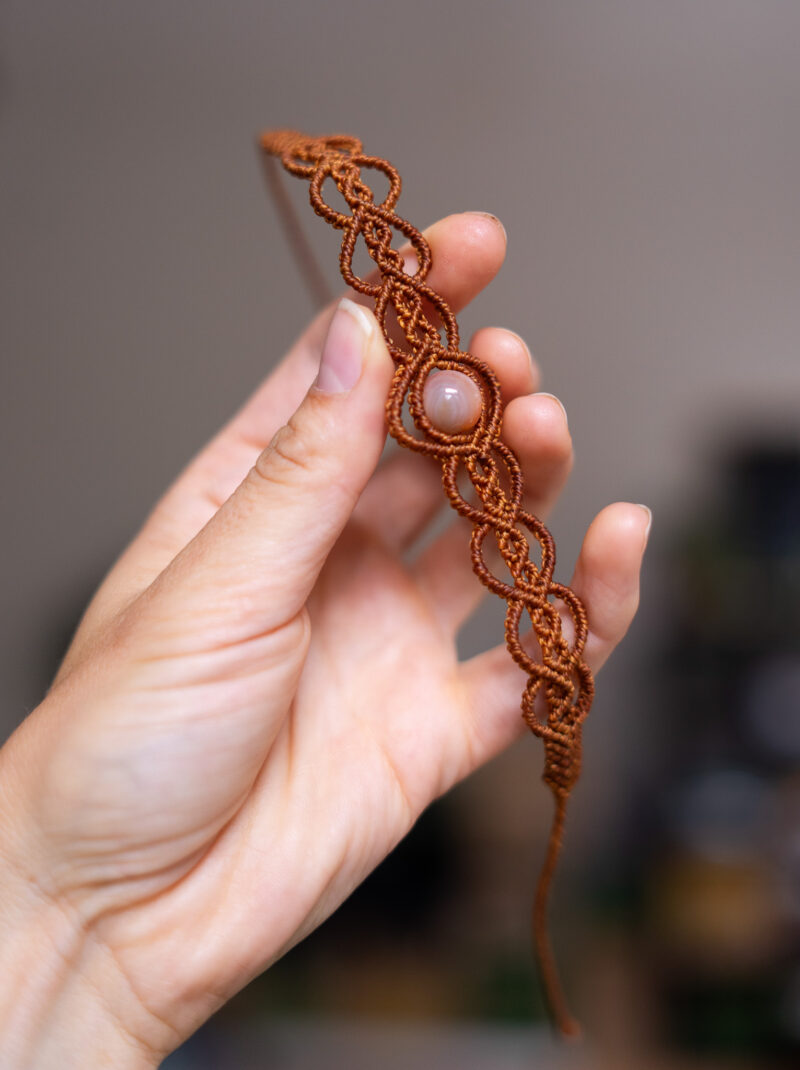 Náramek Polodrahokam z babiččiných korálí